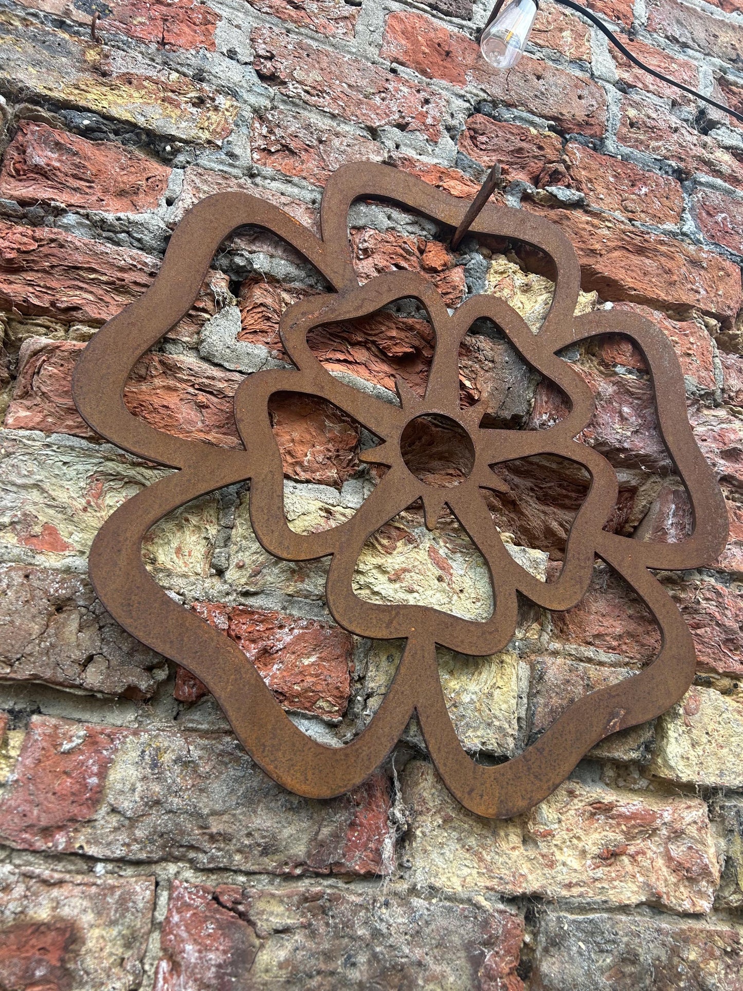 Giant Steel Yorkshire Rose For Wall  Garden  Kitchen  Living Room  Home Decor  Fathers Day  Yorkshire Day  Gift
