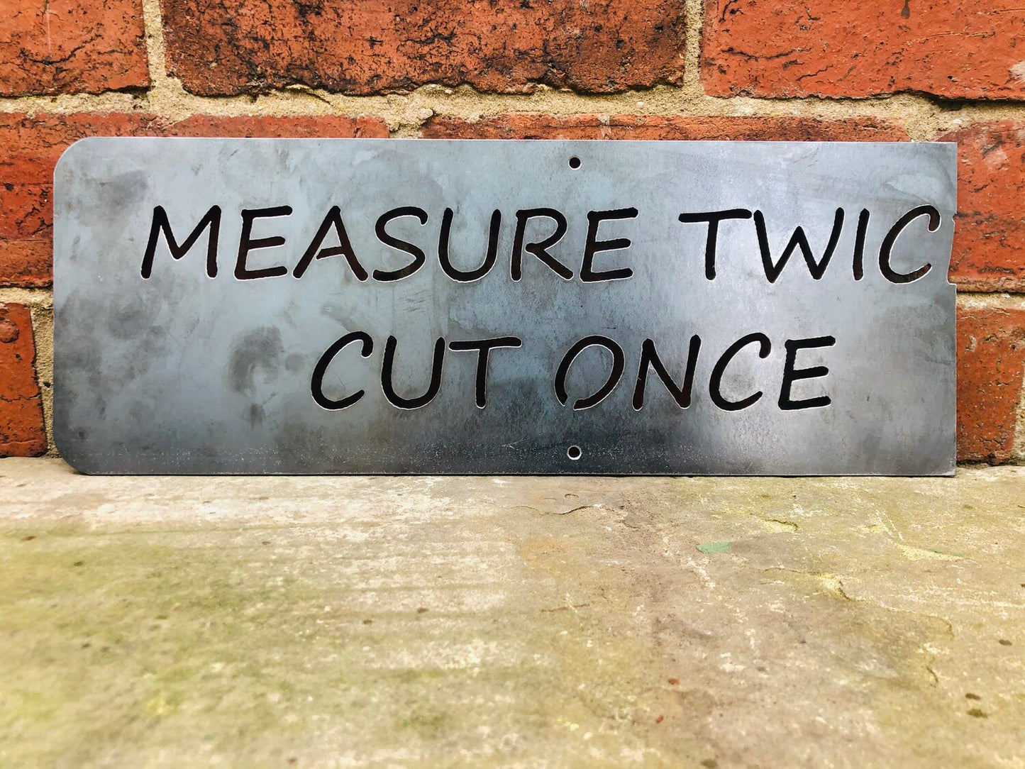 Measure Twice Cut Once Wall Hanging