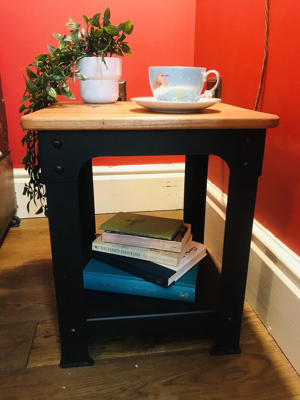 Small Industrial Style Side Table