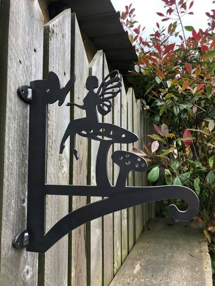 The Fairy and The Butterfly Hanging Basket Bracket